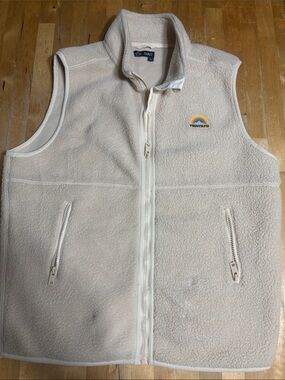 Team LTD Cream Sherpa Fleece Vest